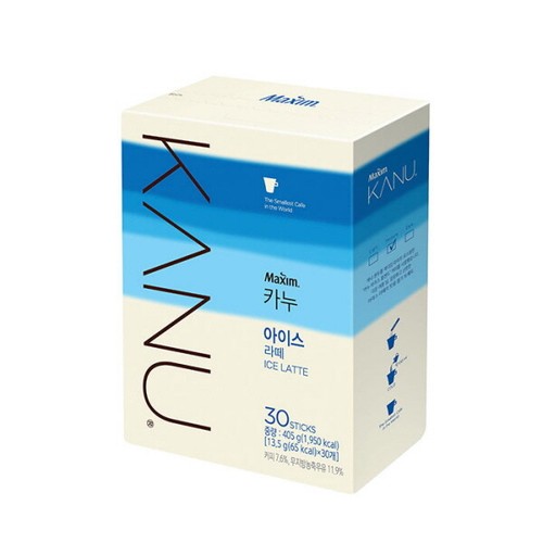 Maxim KANU ICE Latte Coreano Mezcla de Café Instantáneo Colección 10/30/60 Palos - Imagen 10 de 15