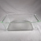 Pyrex Loaf Pan Baking Dish #215 B Clear 9x5x3 Vintage USA 1.5 qt
