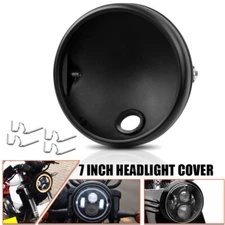 7''inch Round Motorcycle Headlight Housing Bucket Shell Universal Motorbike 7in