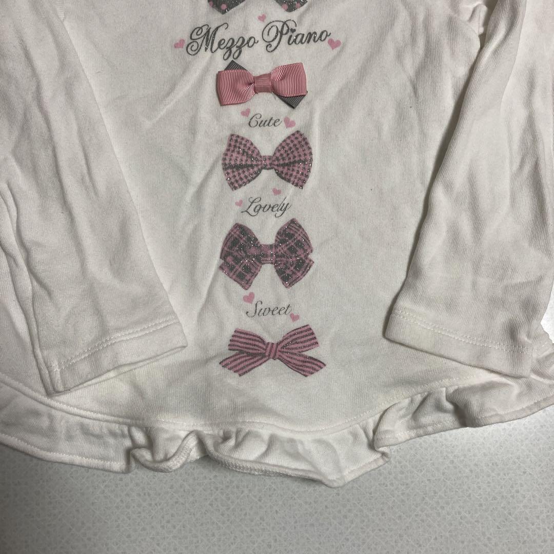Mezzo Piano Kids Long T-shirt Ribbon Kawaii 110cm #4865 | eBay