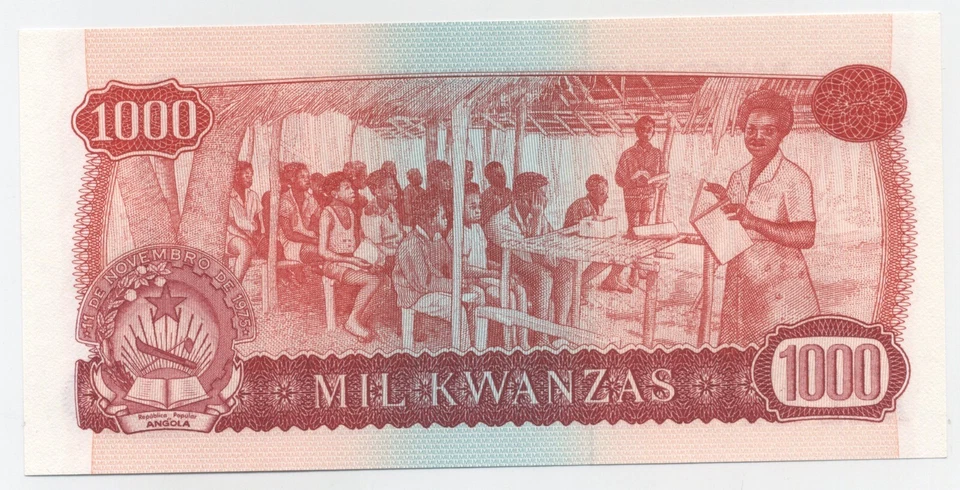 Angola 1000 Kwanza 14-8-1979 Pick 117.s UNC Uncirculated Banknote - Image 2 of 2