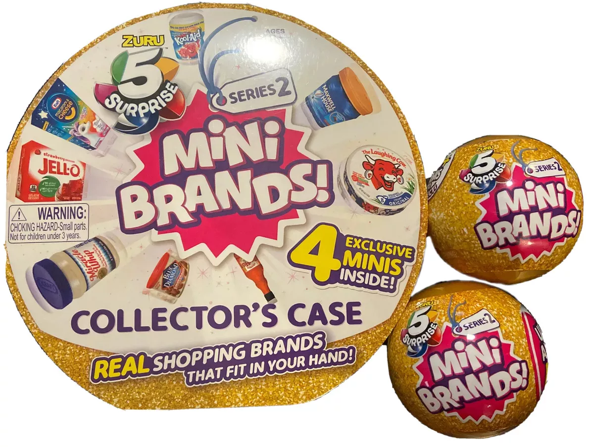 Mini Brands Collectors Case + 2 Surprise Balls Series 2 5 Surprise Starter  Set