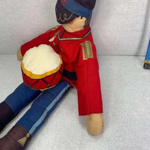 Vintage Christmas Nutcracker Drummer Boy Plush 20" Classic Holiday Decoration - Picture 5 of 12