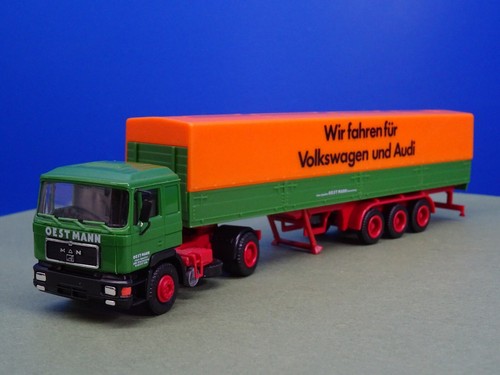 Herpa 1:87 MAN Conducimos para Volkswagen y Audi Oestmann verde naranja H0 H 674