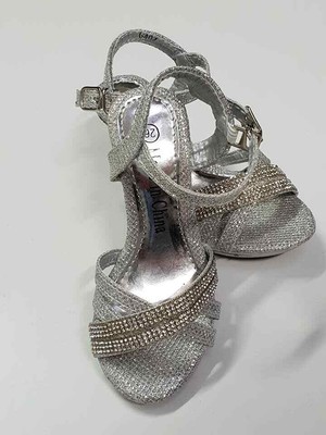 silver prom shoes size 12