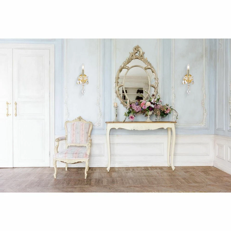 Aplique de pared de cristal lámpara María Teresa dormitorio comedor sala 12" Foto 4 de 4