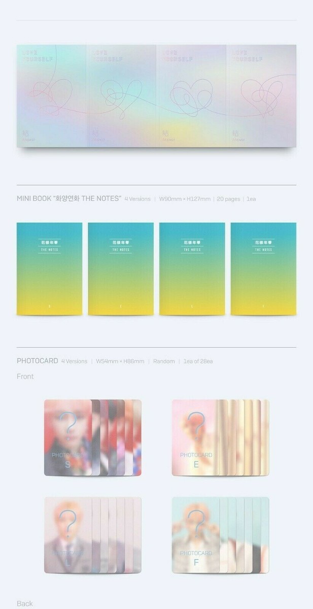 BTS Love yourself結'Answer' 4th Album Random 2CD+Book+Card | eBay