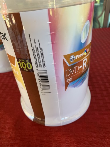 TDK DVD-R 1-16x Print On White Disques Discs 100 Pack Spindle 4.7GB 1-16X NEW - Picture 9 of 9
