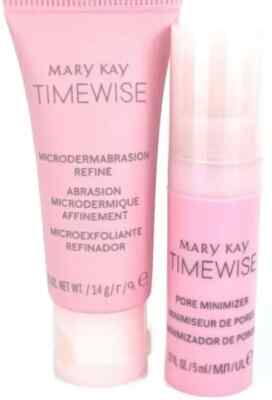 Mary Kay  Microdermabrasion 2 Sets of TRAVEL Sets  Refine & Pore Minimizer NEW
