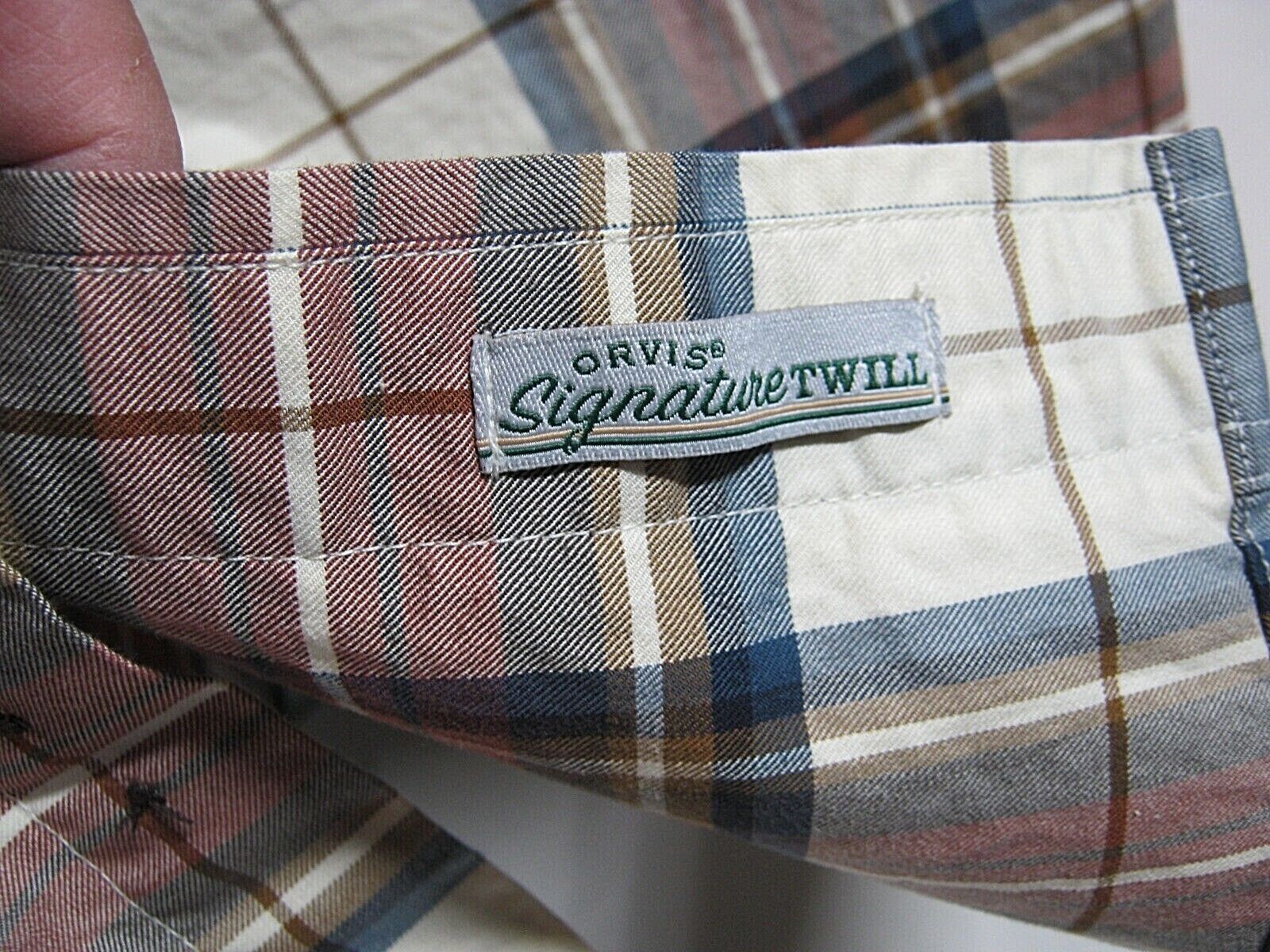 Orvis Signature Twill Shirt Mens Sz XL Long Sleev… - image 5