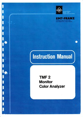 Manual-Bedienungsanleitung für EMT TMF 2