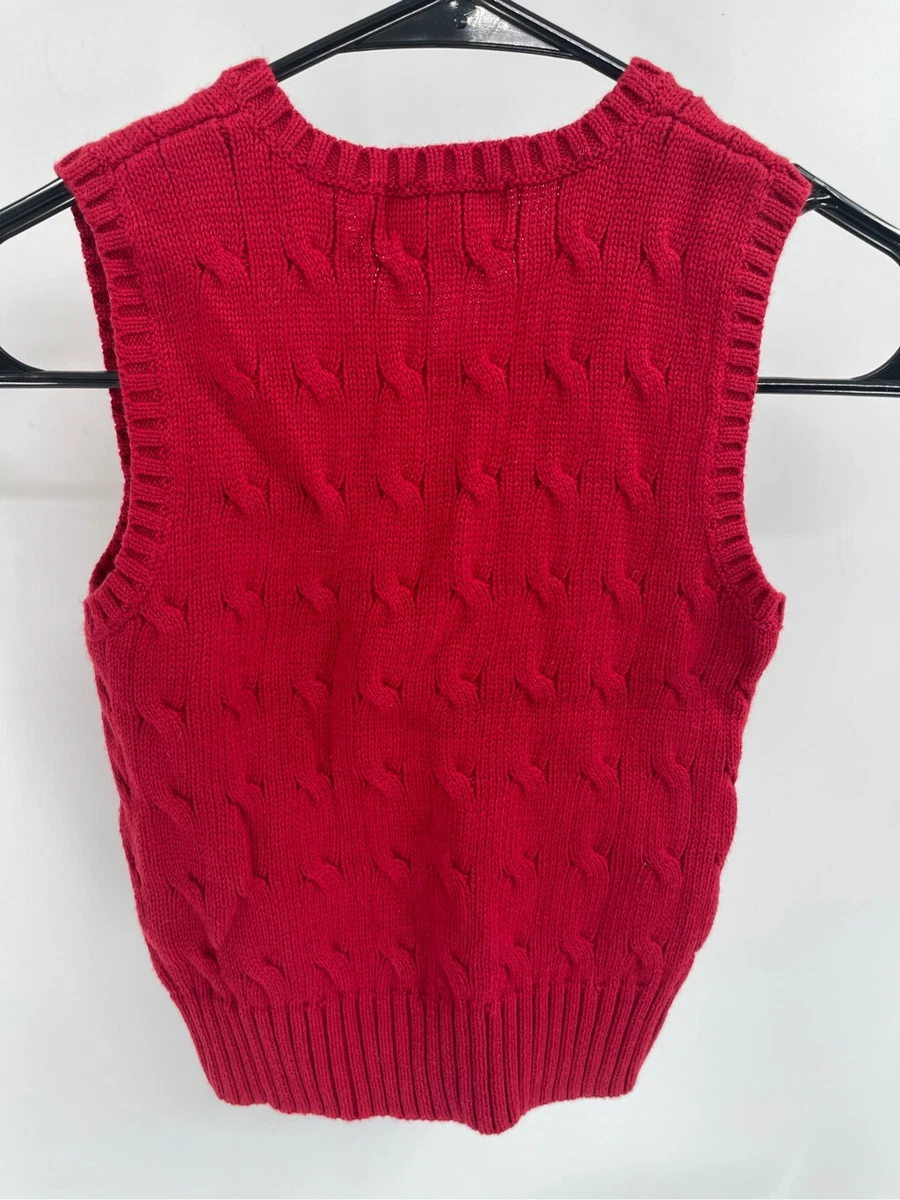 Baby boy red sweater best sale vest