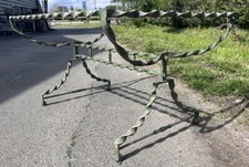 Table Basse Fer Forgé Patine XIXeme Ancien Jardin Terrasse Expédiée sans Verre