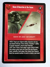 Star Wars CCG - SWCCG - Sense and Uncertain is the Future - EX Cond