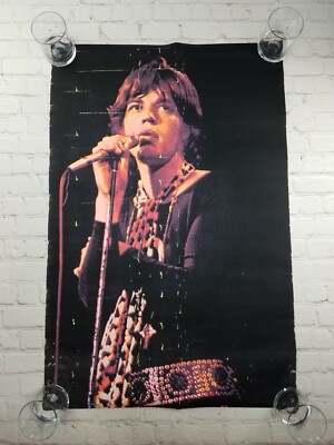 Gemini Rising MICK JAGGER Rolling Stones 1971 Vintage BLACKLIGHT Poster RARE!