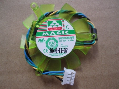 1PC Double ball bearing Graphics card cooling fan 12V 0.19A 4Pin MGT5012XB-W10