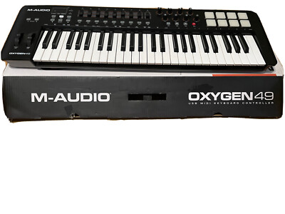 M-Audio Oxygen 49 Key USB MIDI Electronic Keyboard Controller MK IV MI Silver