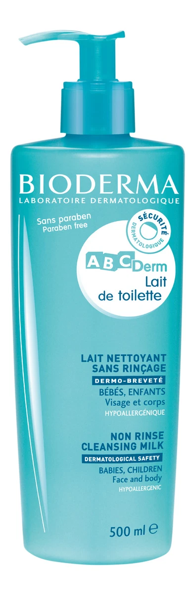 Bioderma ABCDerm Cleansing Milk 3 in 1 16.7 fl oz500 ml. Baby Shampoo Soap