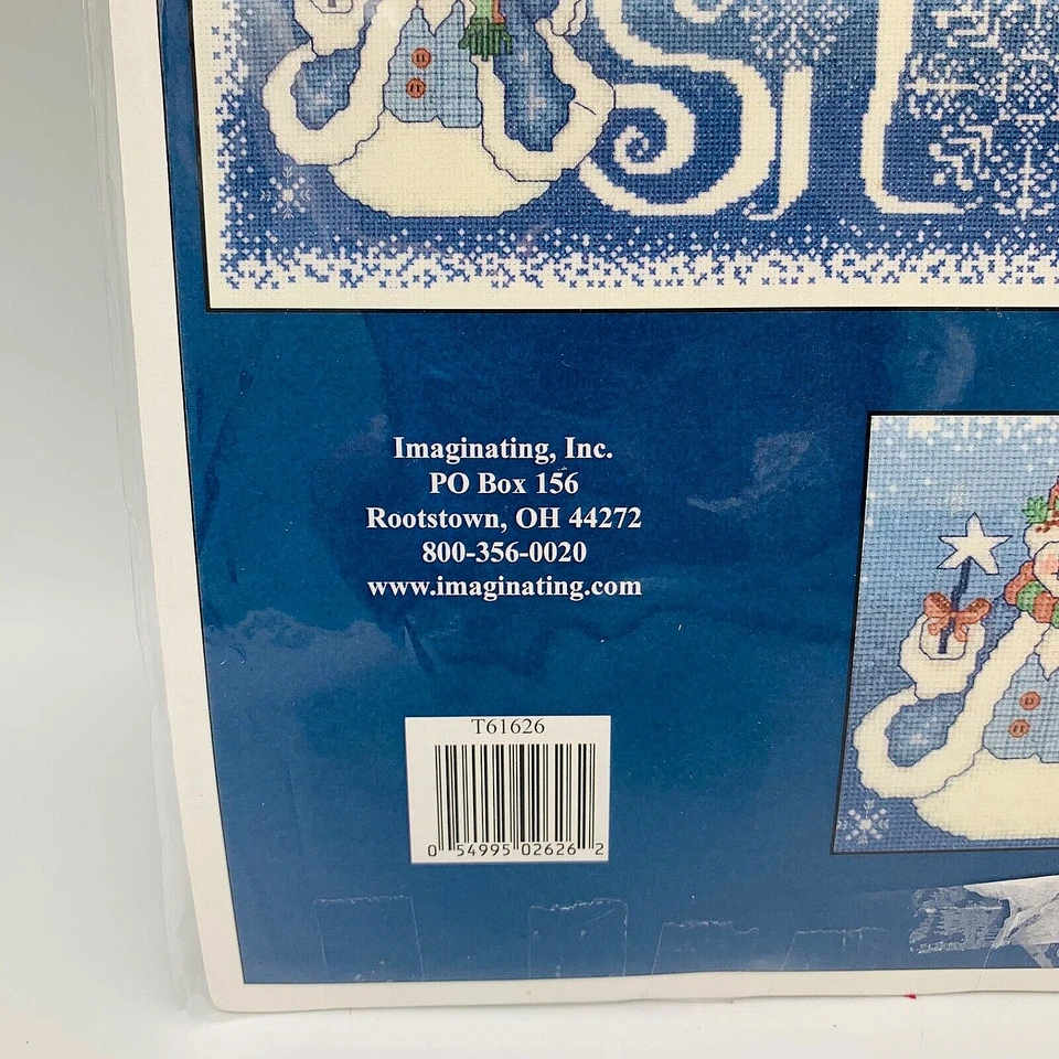 Blue Snowman by Imaginating cross stitch pattern NOS Linda Bird Design - Image 2 of 4