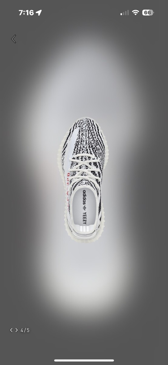 チビ様商品説明をご覧ください Adidas YZY Yeezy Boost 350 V2 Zebra Black White CP9654 Size