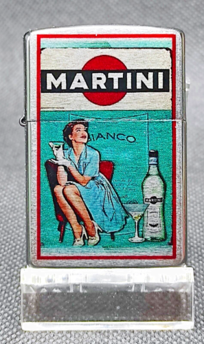Original Zippo / ein Zippo-Unikat mit Druck-Motiv / Martini