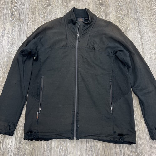Icebreaker Full Zip Jacket Mens Medium Merino Wool Soft Base Layer *Defects* - 第 1/13 張圖片