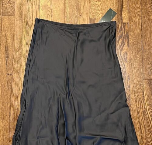 Wild Fable Women's Size Small Satin Trumpet Maxi Skirt Slate Gray - Picture 3 of 7