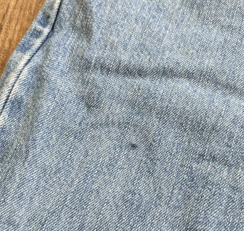 Levis 505 Jeans Mens 36x32 (Actual 36x30) Light Stone Wash Blue Denim - Picture 5 of 8