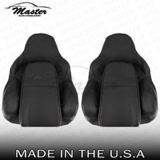 Replacement 2003 2004 For Volkswagen R32 Front Top Black Leather Seat Covers