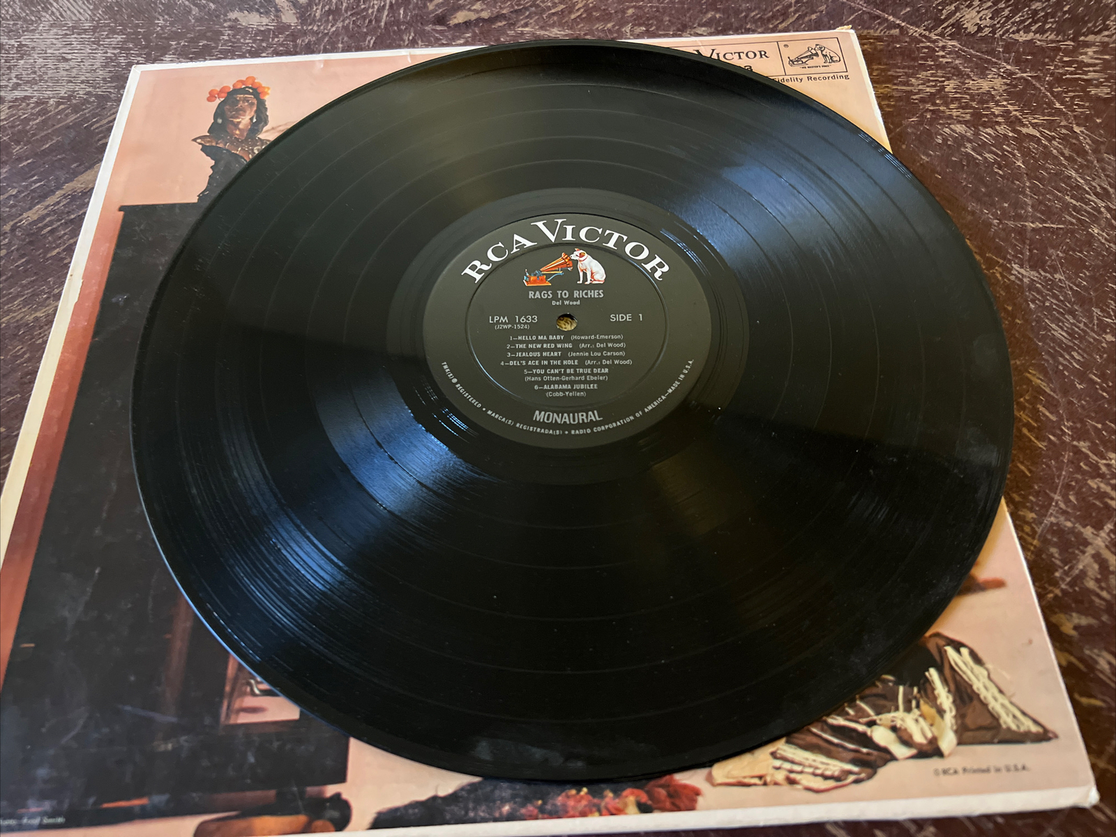 Del Wood Rags to Riches RCA Victor 1959 12” Vinyl High Fidelity