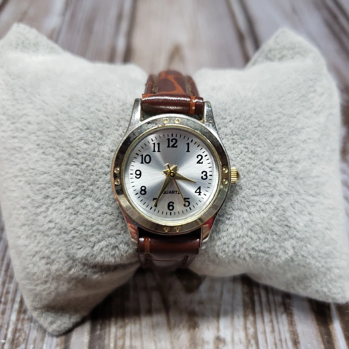 M.Z. BERGER Women s Watch Gold Silver Tone NEW BATTERY INSTALLED