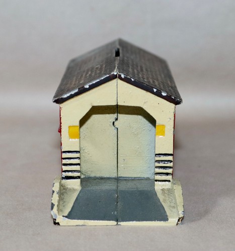 Cast Metal Still Coin Bank ~ Covered Bridge - Picture 8 of 23