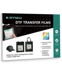 DTF Transfer Films, 60 Sheets 8.3" x 11.7" PET Heat Transfer Paper Direct to ...