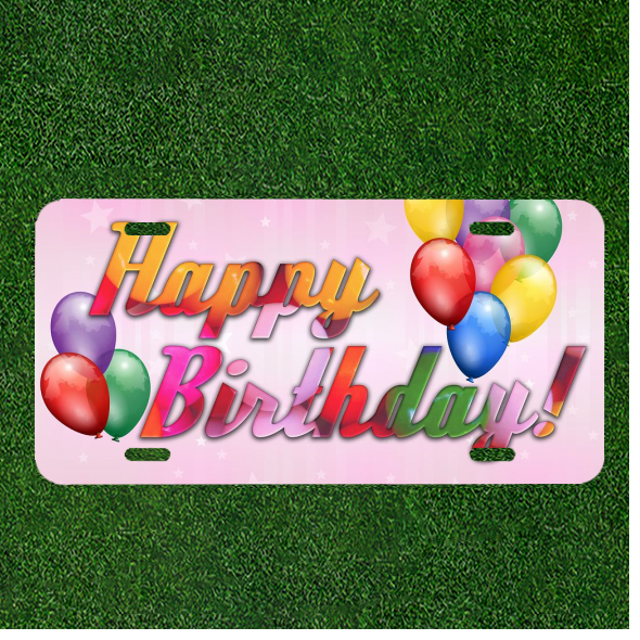 Holiday Happy Birthday Happy Birthday Custom Novelty License Plate Car