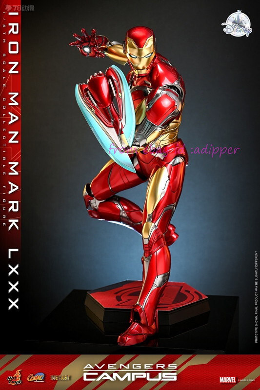 Perfect Hot Toys Cms018d60 1/6 Avengers Campus Iron Man Mark