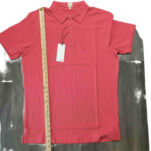 NWT SWET TAILOR Mens Solid Color Short Sleeve 3 Button Polo Shirt Size XL - Picture 4 of 6
