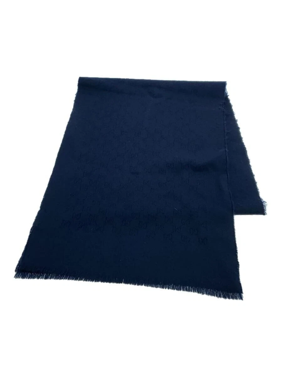 Echarpe homme GUCCI cachemire marine GG motif complet occasion