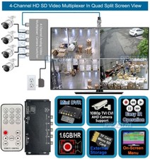 4-Channel Mini HD Surveillance DVR For 1080p AHD CVI TVI CVBS Cameras AVI Record