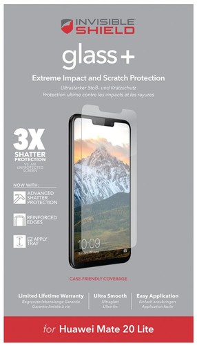 ZAGG HUAWEI MATE 20 LITE INVISIBLESHIELD GLASS CURVE CLEAR SCREEN PROTECTOR - Picture 2 of 4