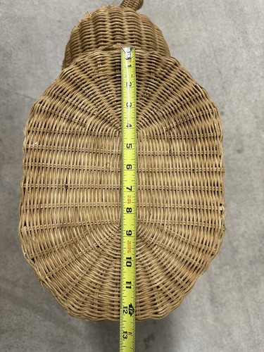 Vintage Natural Rattan Wicker Elephant Plant Stand End Table Boho MCM - Picture 10 of 12