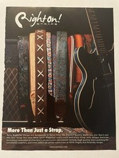 RightOn Guitar Straps Magazine Print Ad Handm...
