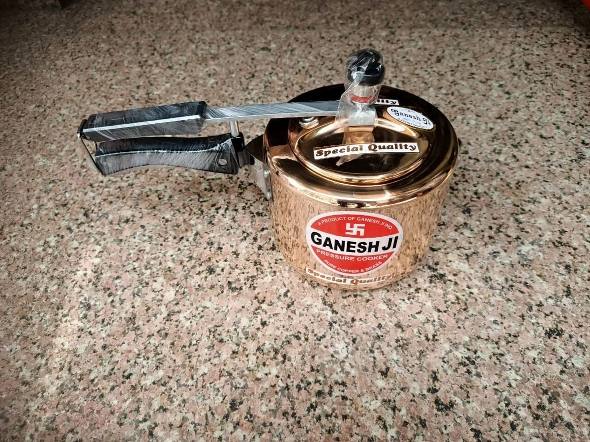 Pure Copper Cooker Pressure Manual with Tin Coating Kalai Inside