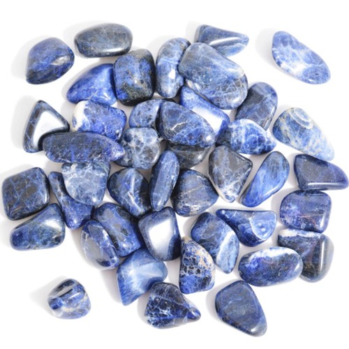 Sodalite small Tumblestone 10-25mm & gift bag x2 supplied Clarity throat chakra - Picture 2 of 2