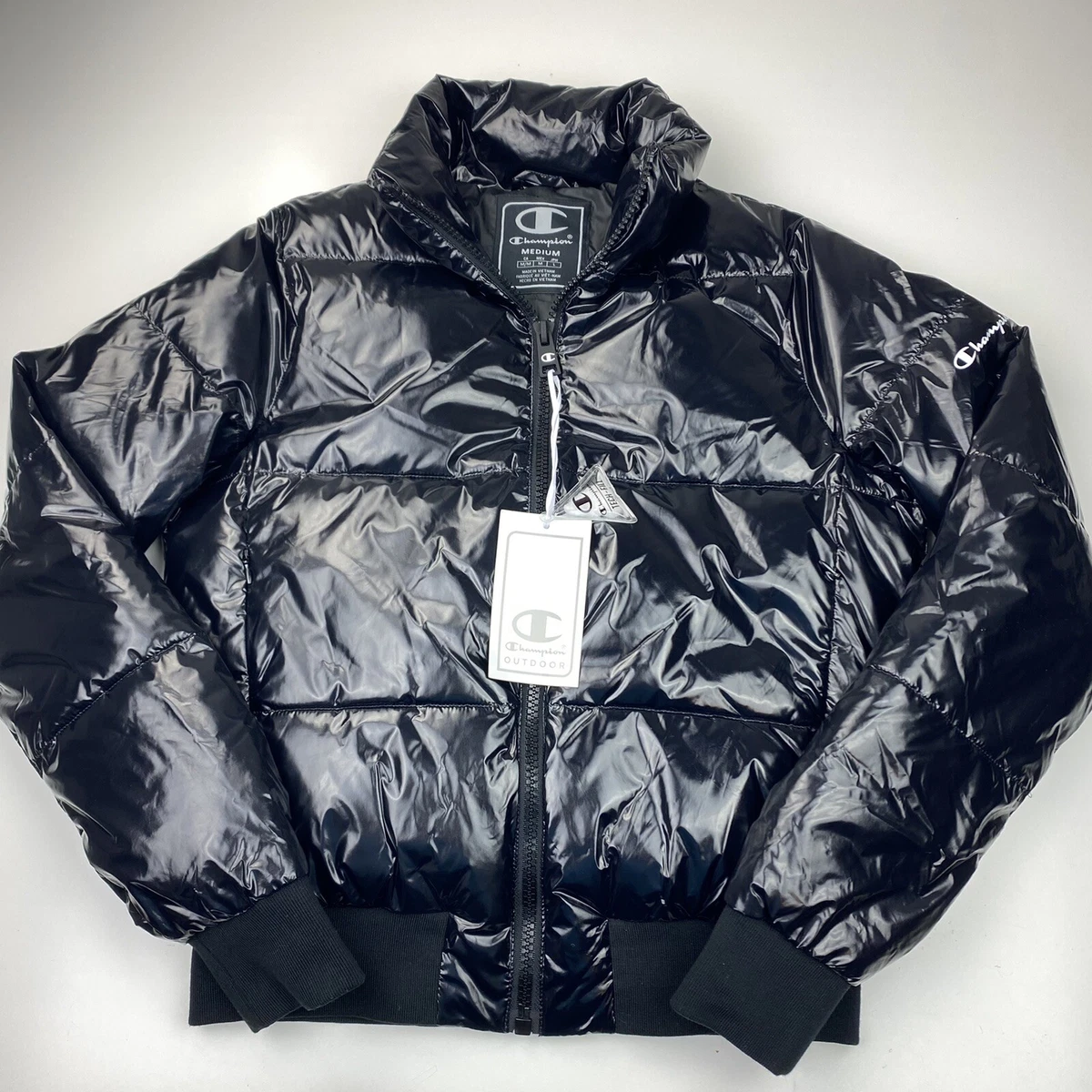 Champion black hotsell puffer coat
