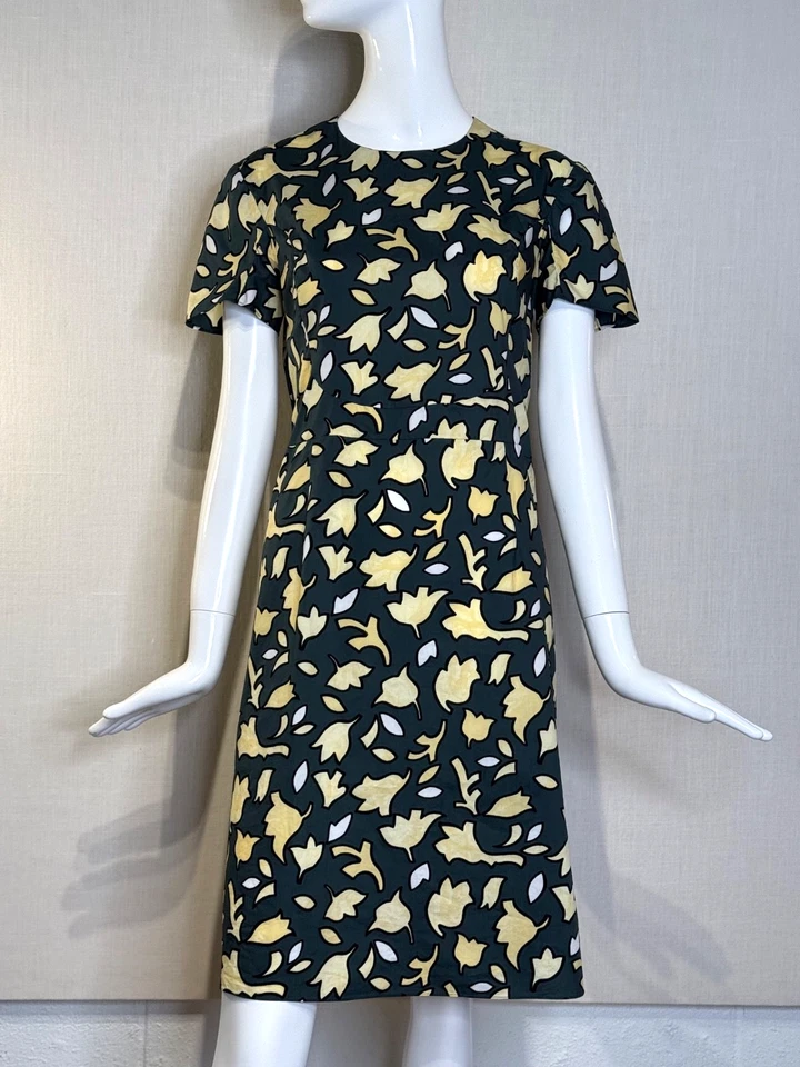 MARNI Abstract Print Cotton Dress SIZE IT44 US8 M, Winter Edition 2012 Lookbook - Image 3 of 4