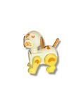 Vintage Fisher-Price Little people white dog hex screw animal