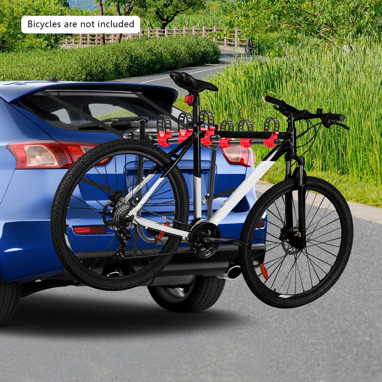 3 Bicycle Carrier Holder Bike Rack Car Trunk Mount Sedan 3-Bike Trunk Mount Rack