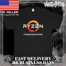 NEW SHIRT AMD RYZEN THREADRIPPER LOGO MEN'S T-SHIRT FUNNY AMERICAN SIZE S-5XL