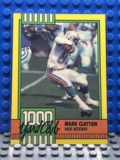 1990 Topps 1000 Yard Club Mark Clayton #30 Miami Dolphins Football