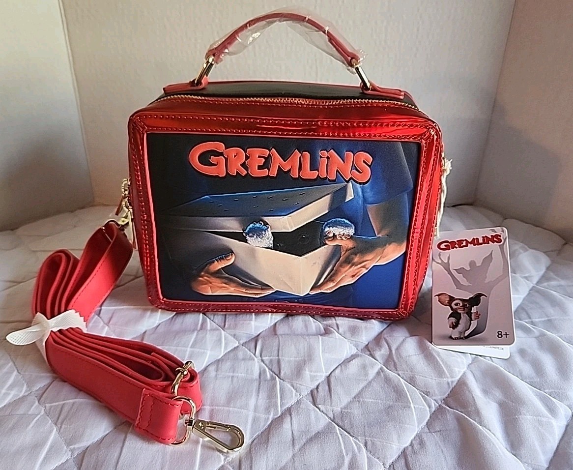Gremlins 40th Anniversary Lunchbox Crossbody Bag. LOUNGEFLY